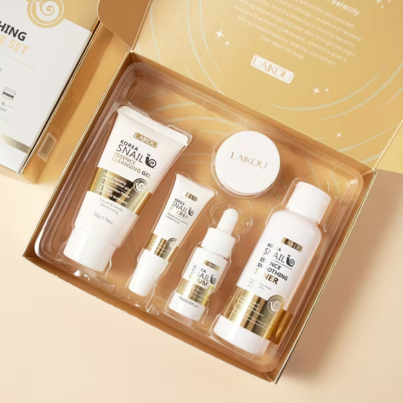Korean Snail Skincare Set – Toner, Serum, Eye Cream and Moisturizer