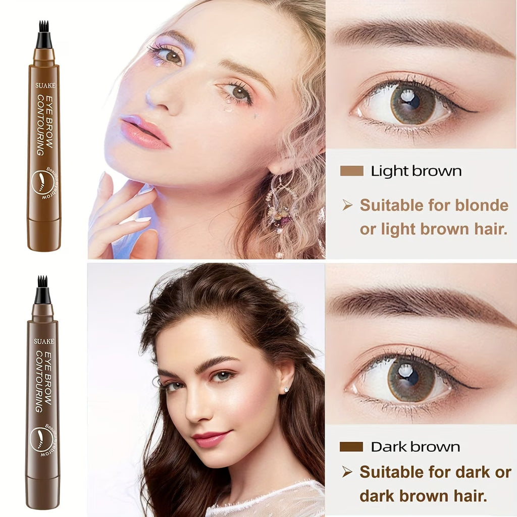 4-Prong Waterproof Eyebrow Pencil
