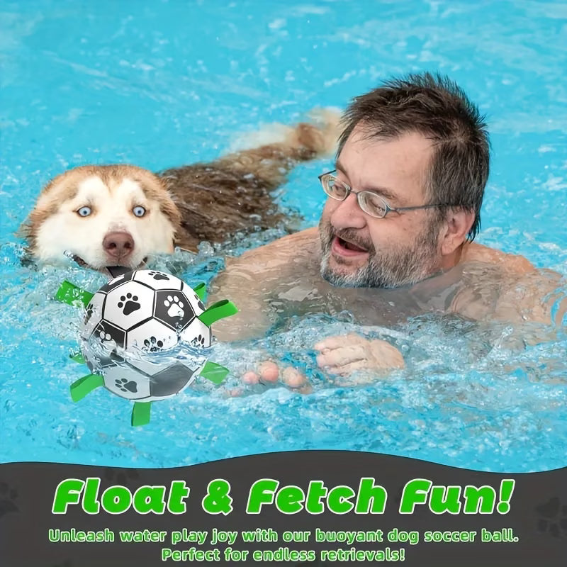 Durable PVC Dog Soccer Ball with Free Pump