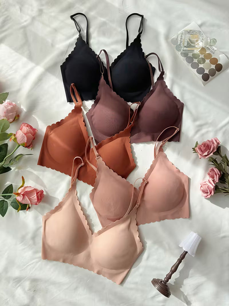 5pcs Comfort Wireless Bra Set