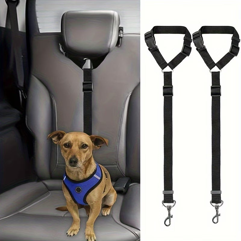 Adjustable 2 in 1 Dog Car Seat Belt