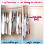 9 Hole Space Saving Hangers 4 Pack