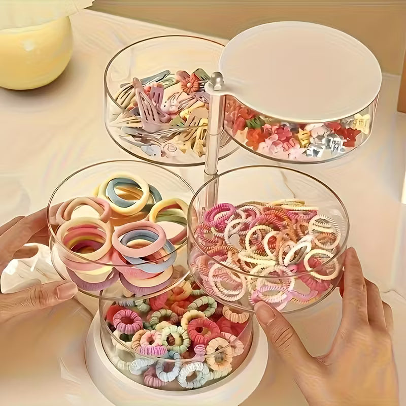 Rotating Jewelry and Cosmetics Storage Box