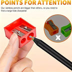 12 Rainbow Gradient Colored Pencils Dust Free