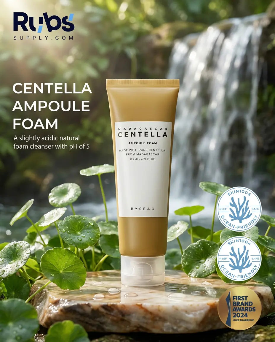 Centella Ampoule Foam Facial Cleanser – Gentle Hydrating Face Wash
