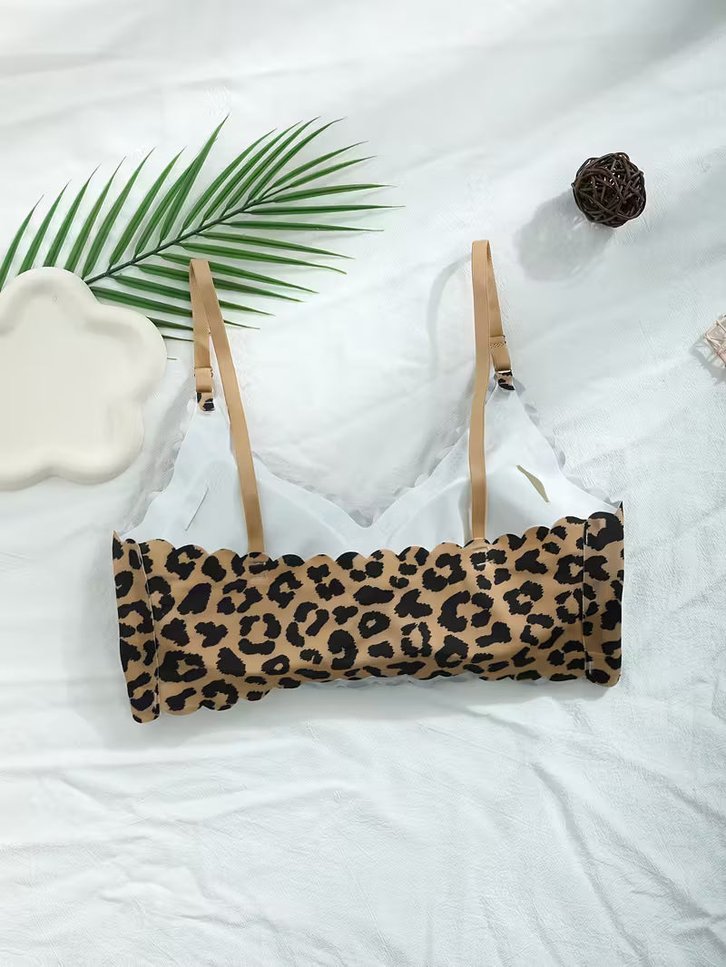 Women Sexy Leopard Sports Bra