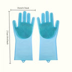 Gentle Pet Bathing Mitt and Massage Brush Set