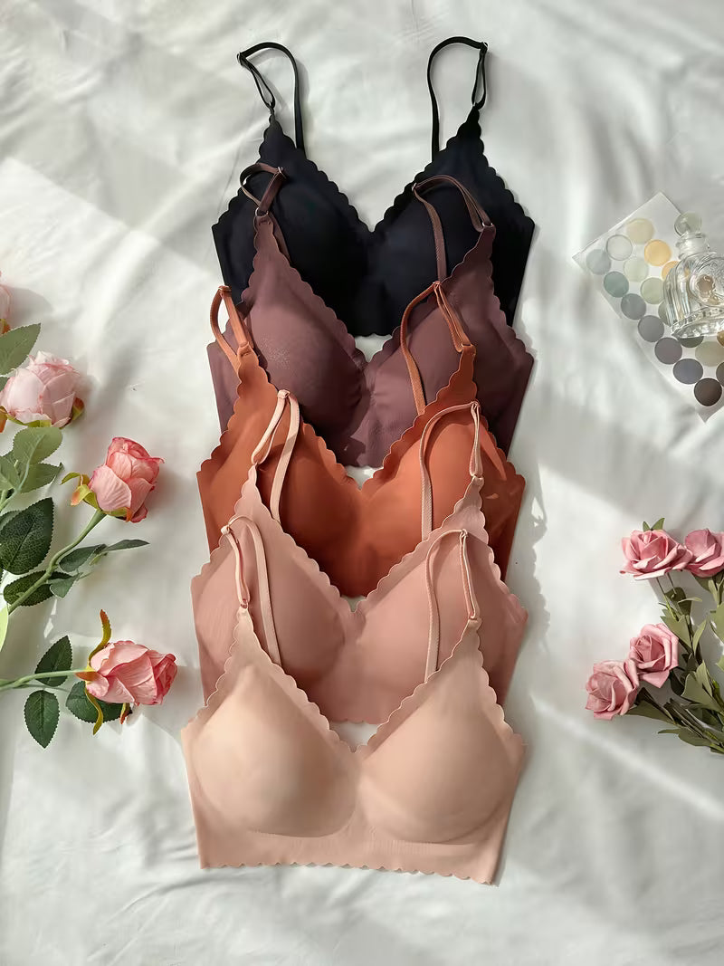 5pcs Comfort Wireless Bra Set