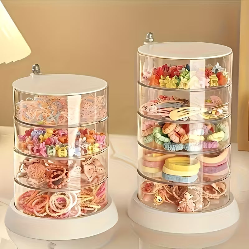 Rotating Jewelry and Cosmetics Storage Box