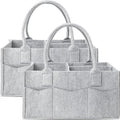 Partitioned Felt Storage and Diaper Bag
