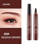 4-Prong Waterproof Eyebrow Pencil