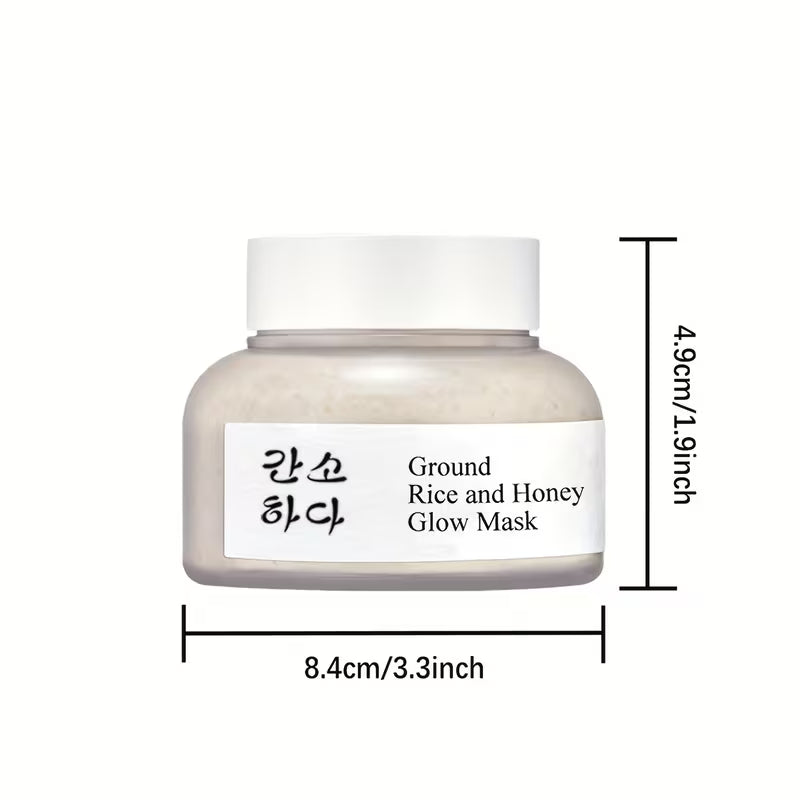 Korean Glow Mask with Rice and Honey for dry skin