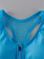 Seamless Front Zip Sports Bra