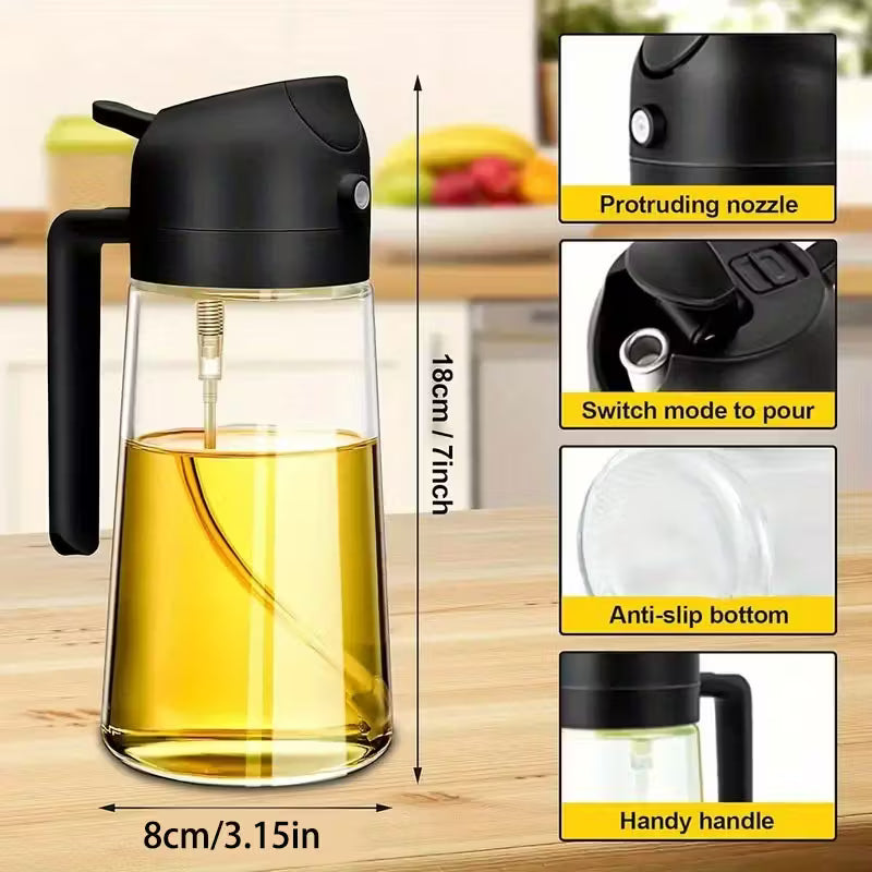 Oil Container and Cooking Sprayer