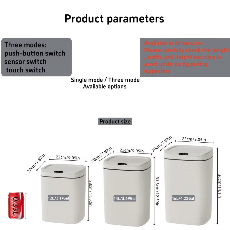 Smart Sensor Trash Can with Odor Control