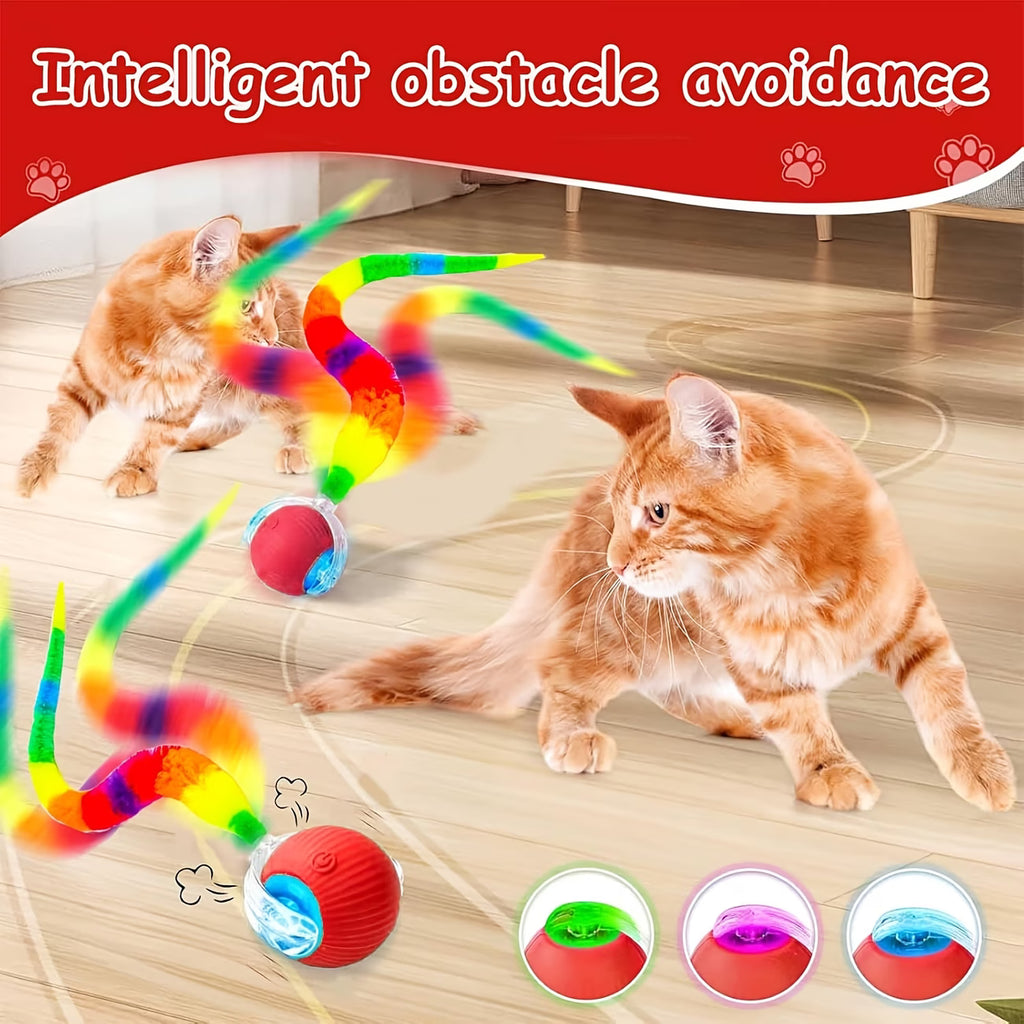 USB Rechargeable LED Rolling Cat Ball