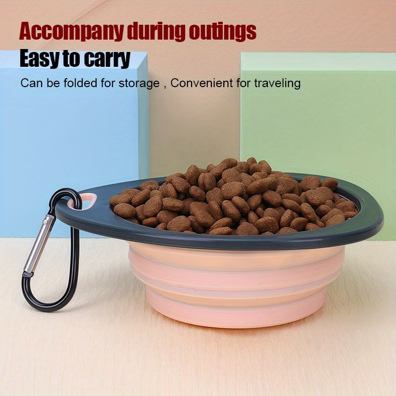Foldable Pet Food and Water Bowl