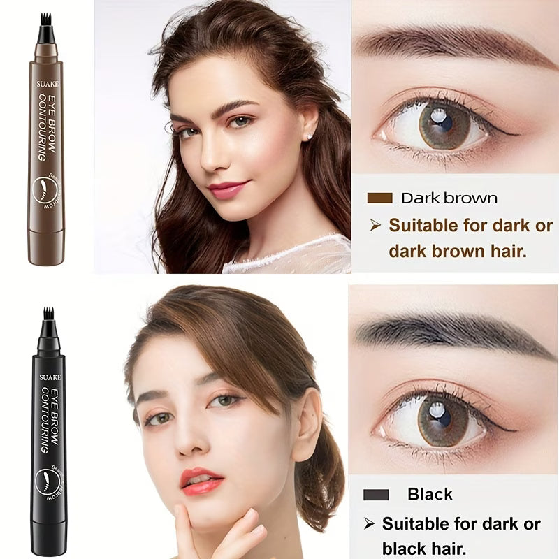 4-Prong Waterproof Eyebrow Pencil