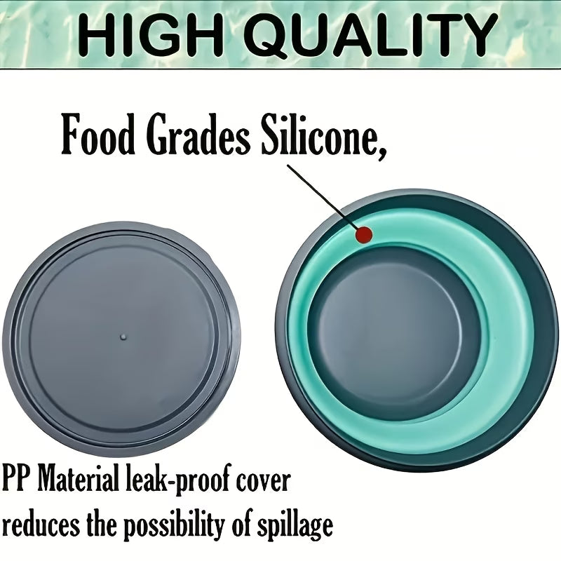 Foldable Food Storage Bowls with Lids 3 pack