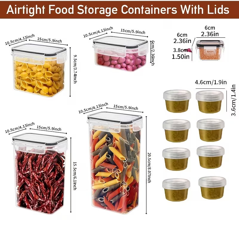 26pcs Sealed Jar and Spice Jar Set