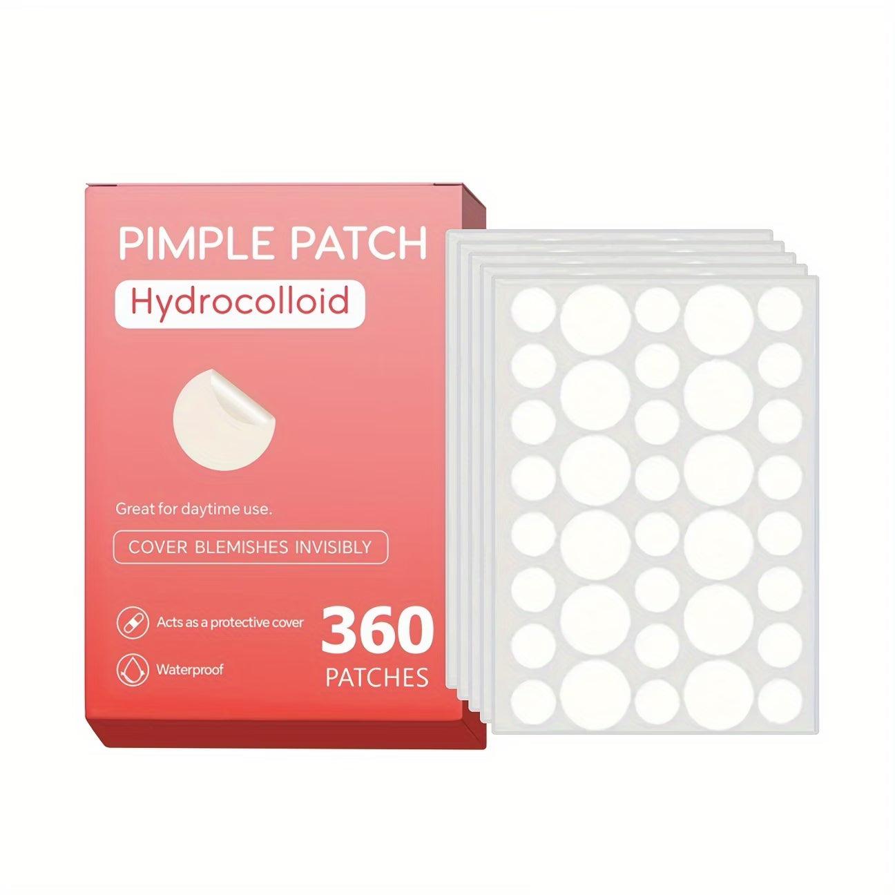 360pcs Hydrocolloid Pimple Patches for All Skin Types