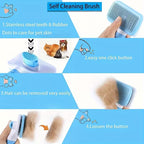 Pet Grooming Brush for Dogs and Cats