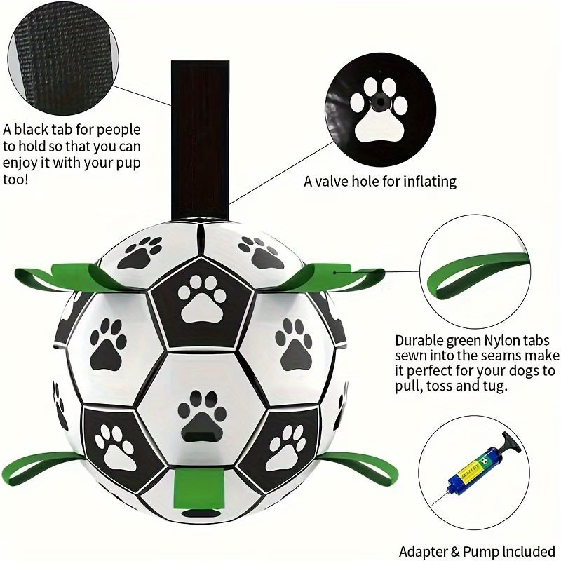 Durable PVC Dog Soccer Ball with Free Pump