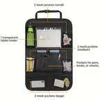 Car Seat Organizer with Insulated Cup Holders