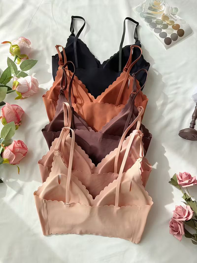 5pcs Comfort Wireless Bra Set