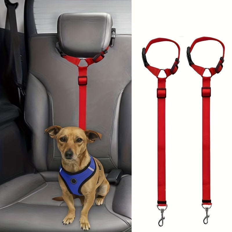 Adjustable 2 in 1 Dog Car Seat Belt