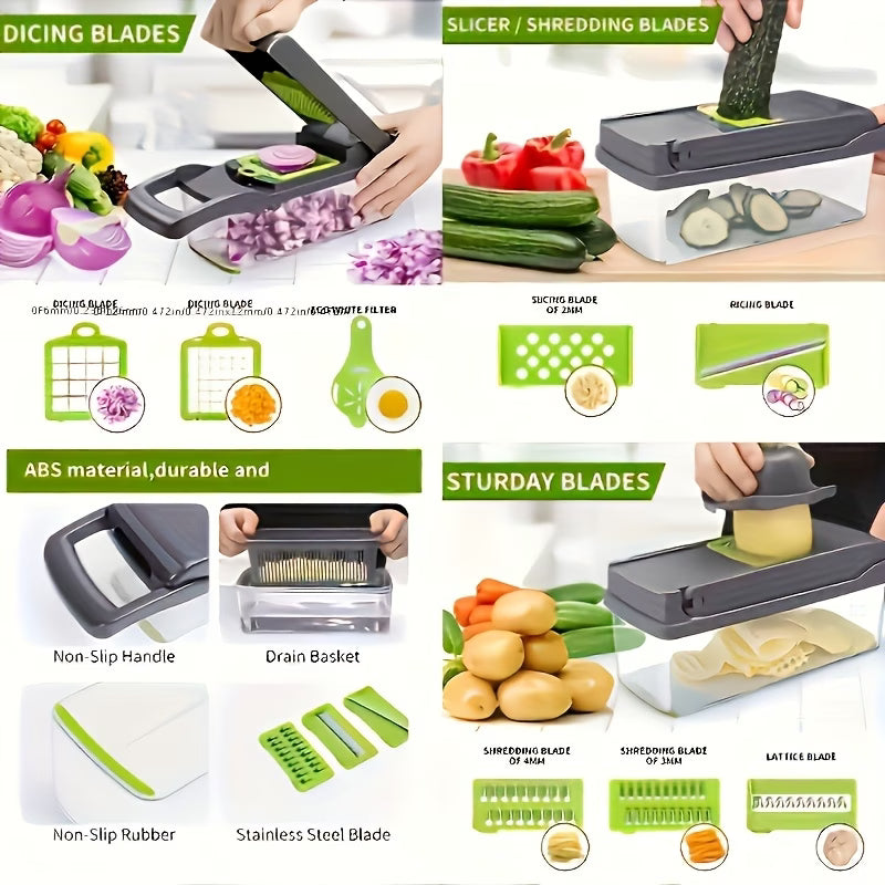16in1 Vegetable Chopper Set
