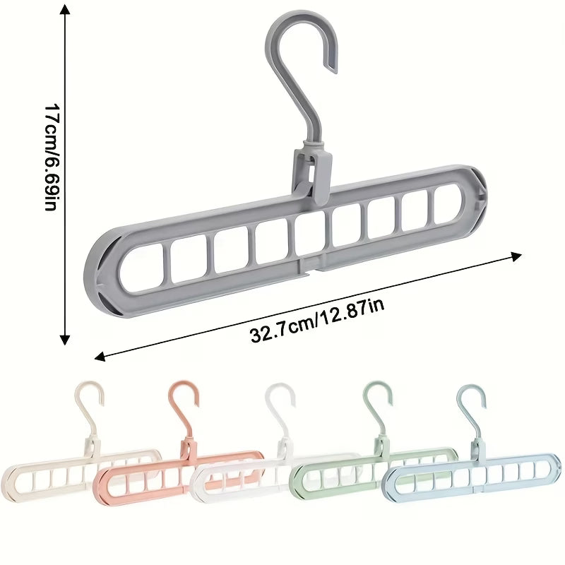 9 Hole Space Saving Hangers 4 Pack