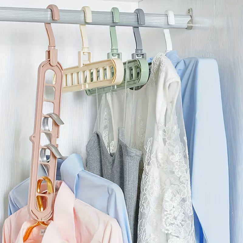 9 Hole Space Saving Hangers 4 Pack
