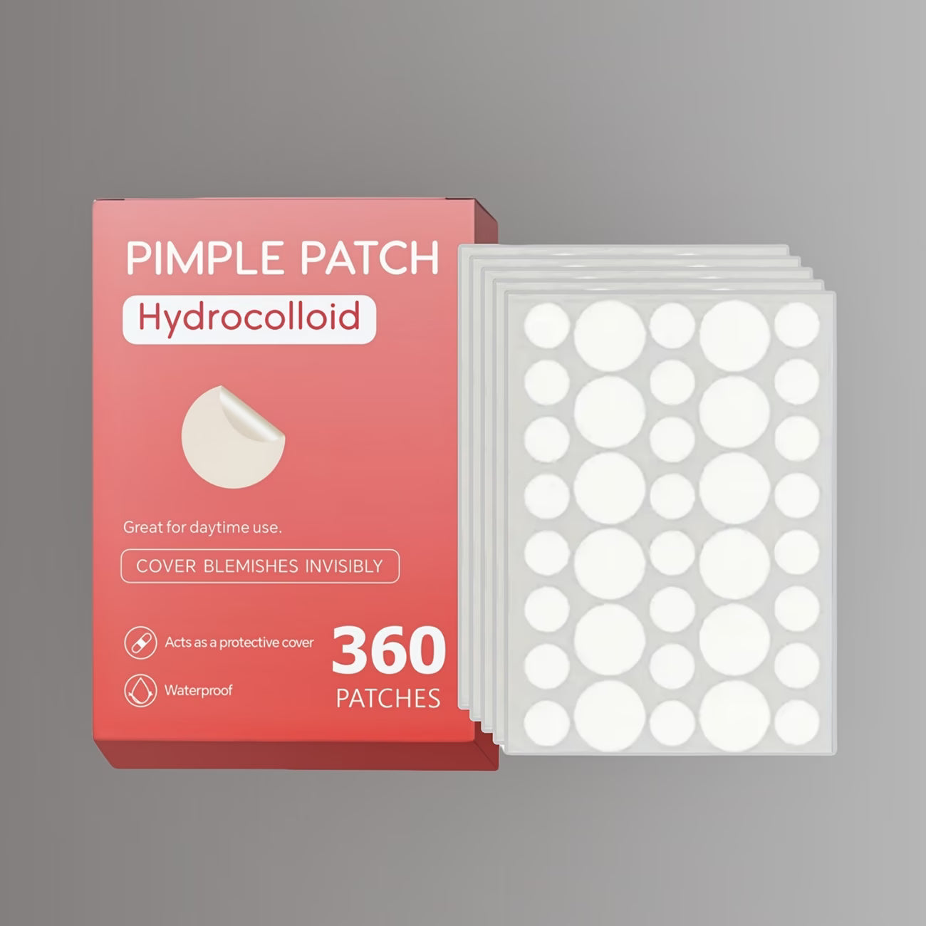 360pcs Hydrocolloid Pimple Patches for All Skin Types
