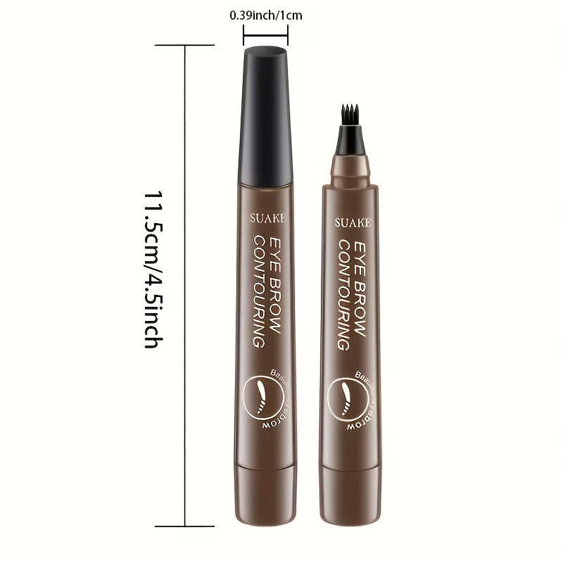 4-Prong Waterproof Eyebrow Pencil