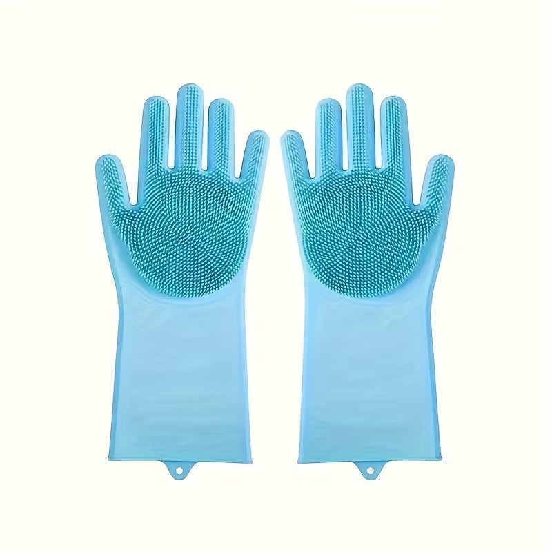 Gentle Pet Bathing Mitt and Massage Brush Set