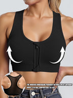 Seamless Front Zip Sports Bra