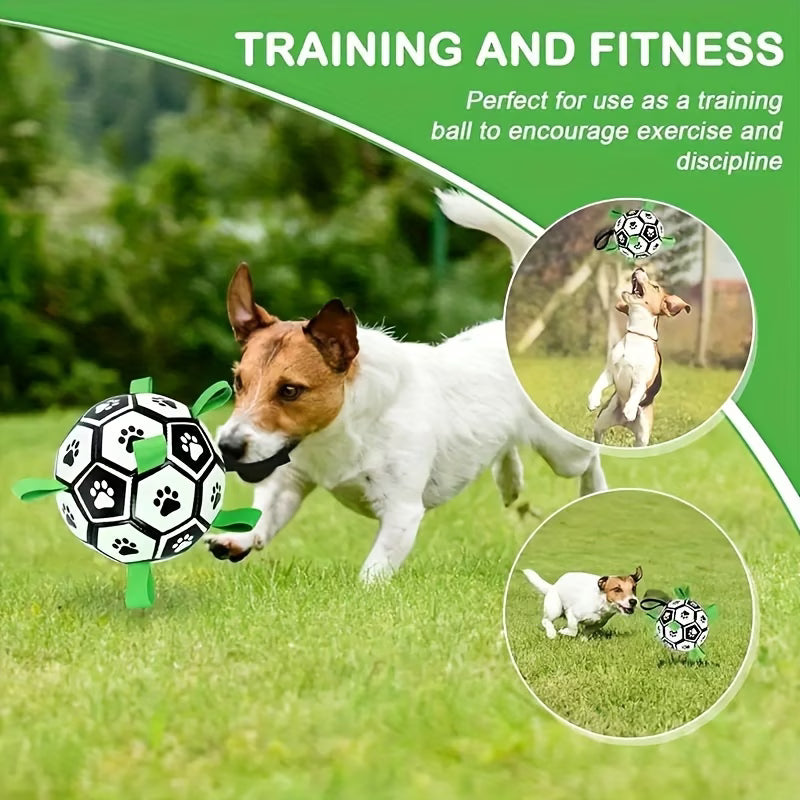 Durable PVC Dog Soccer Ball with Free Pump
