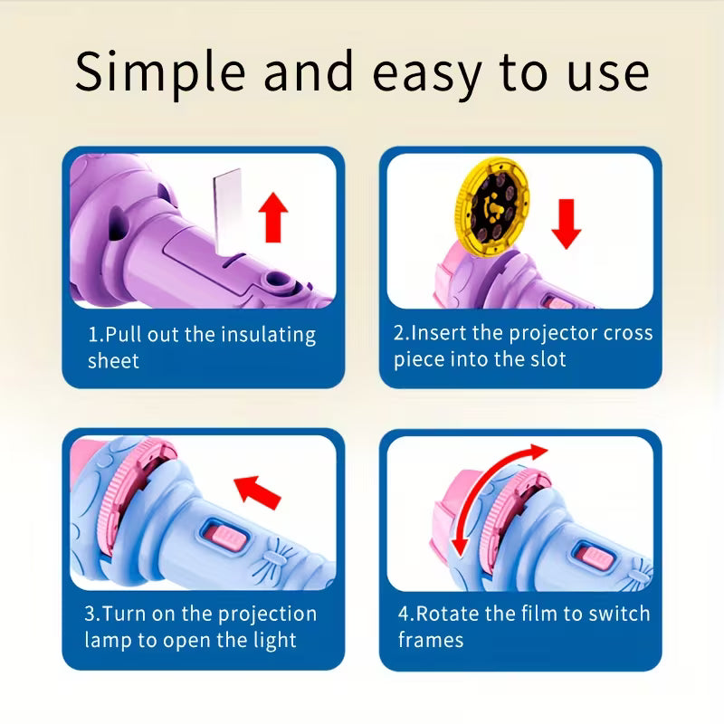 32 Pattern Projection Flashlight Toy