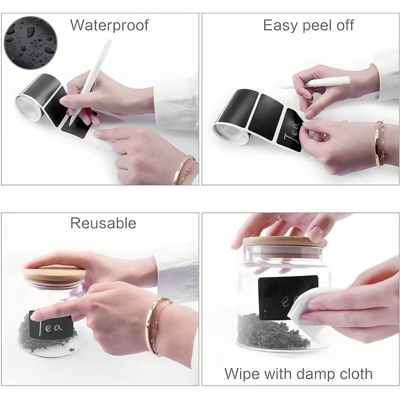 120pcs of Washable Labels Jars And Bottles