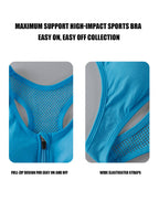 Seamless Front Zip Sports Bra