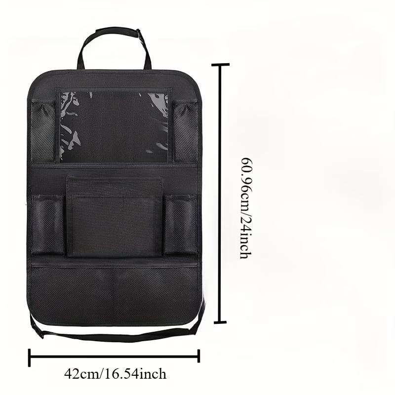 Car Seat Organizer with Insulated Cup Holders