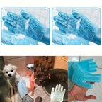 Gentle Pet Bathing Mitt and Massage Brush Set