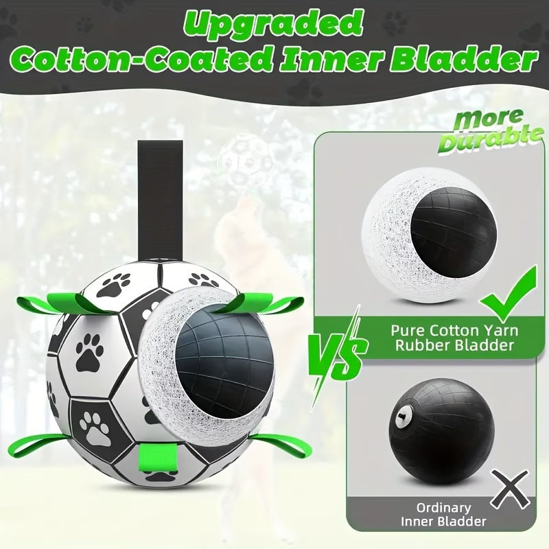 Durable PVC Dog Soccer Ball with Free Pump