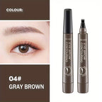 4-Prong Waterproof Eyebrow Pencil