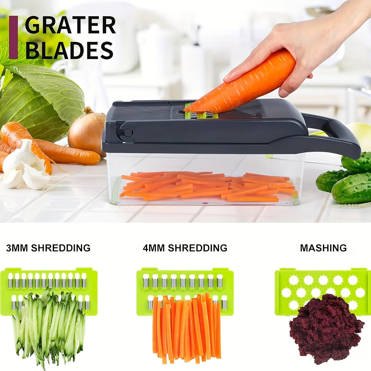 16in1 Vegetable Chopper Set