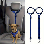 Adjustable 2 in 1 Dog Car Seat Belt