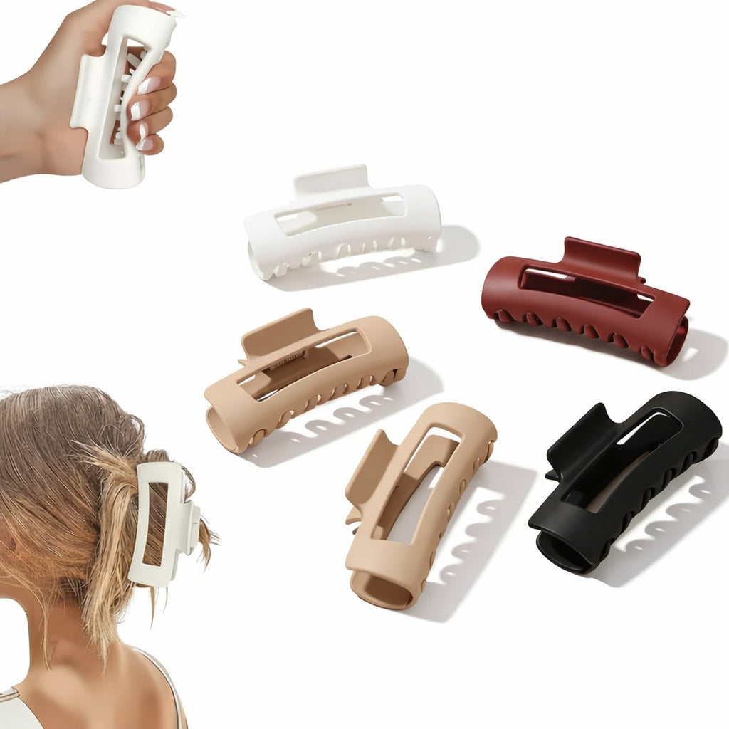 4Pack Flexible Hair Claw Clips