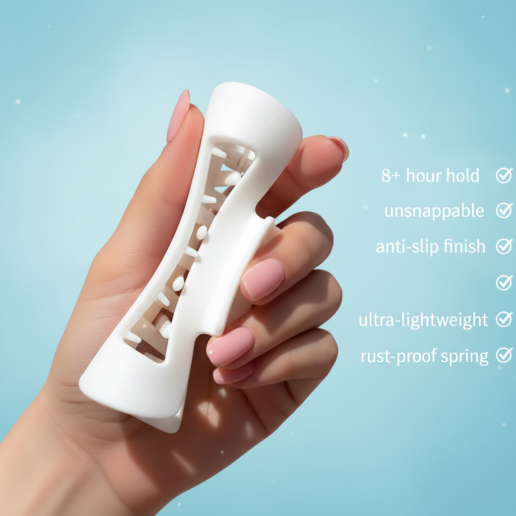 4Pack Flexible Hair Claw Clips