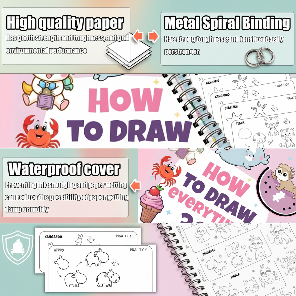 300 Cute Step by Step Drawings